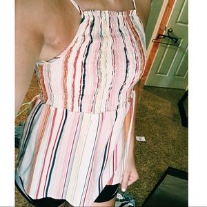 Monteau Striped Tank Top